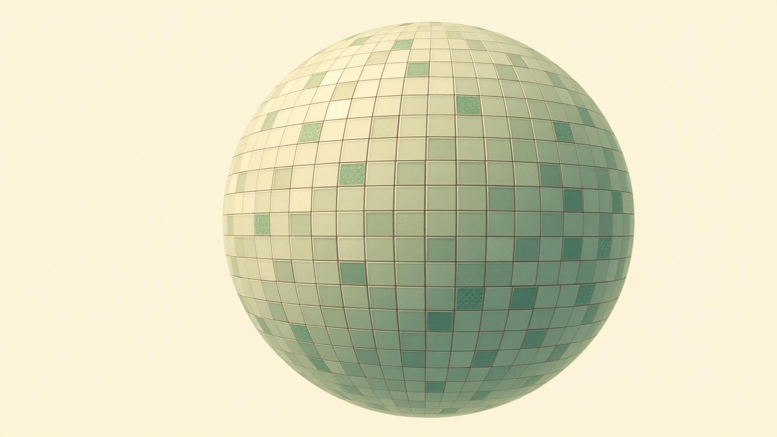Sphere covered in adaptive video tiles